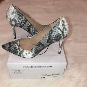 Snakeskin Pumps